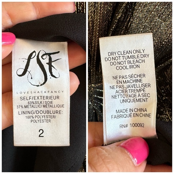 LOVESHACKFANCY • Allegra Dress in Gold - Picture 13 of 15